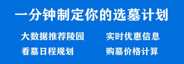 购墓指导、方案策划